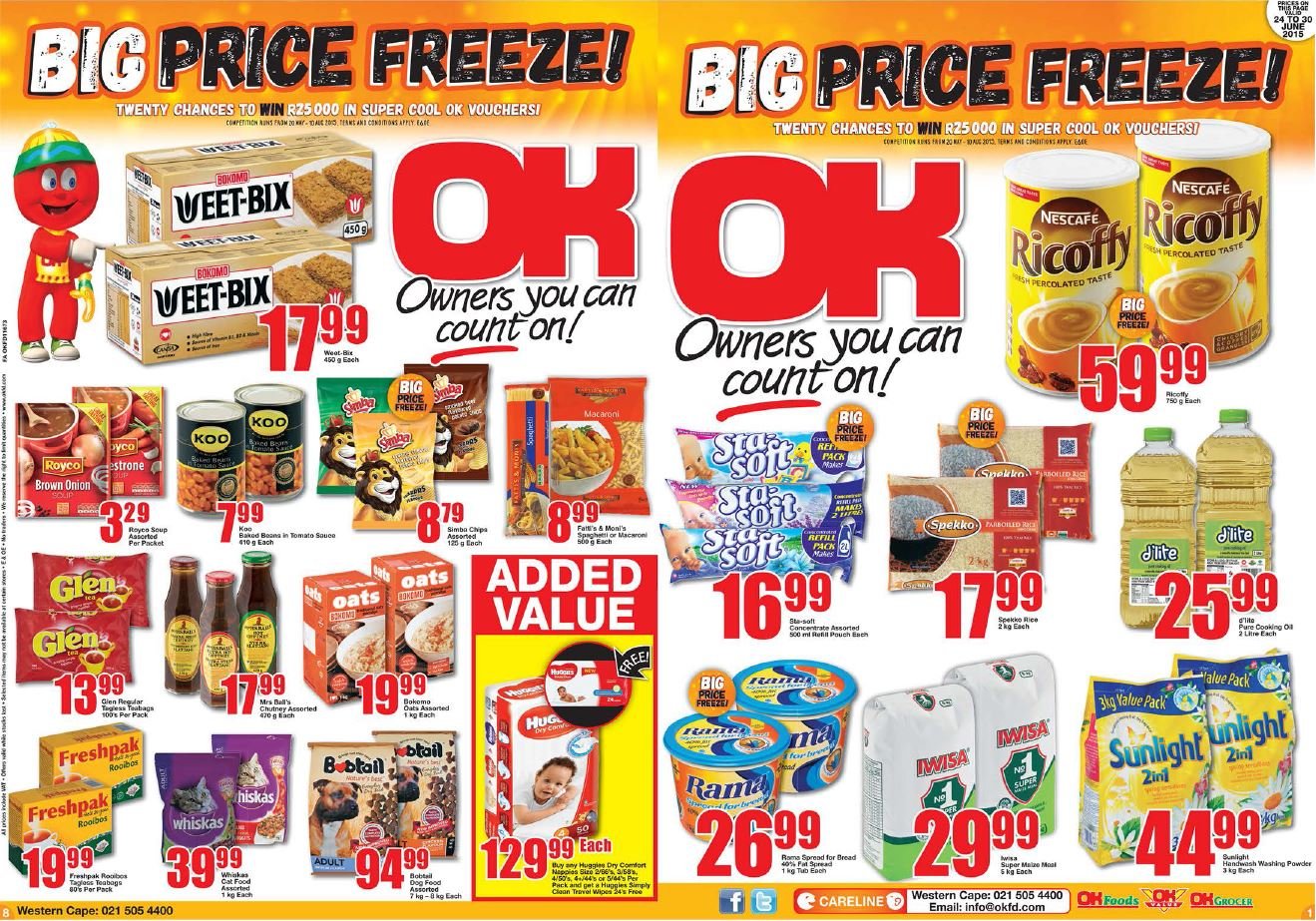 Gansbaai Specials OK Foods Weekly Specials 24 30 June 2015 Xplorio™